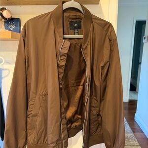 H&M Men's Tan Bomber Jacket